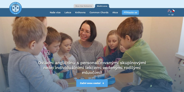 Titulní obrázek - Modrá sova
